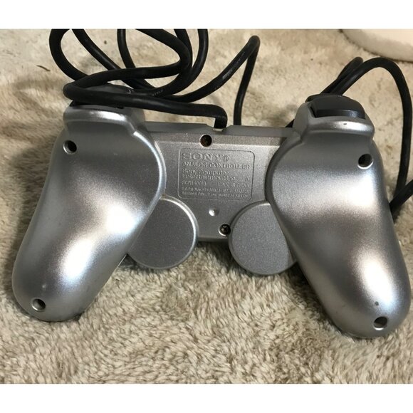 Sony PlayStation DualShock 2 Wired Controller SCPH-10010 Silver OEM - Picture 4 of 6